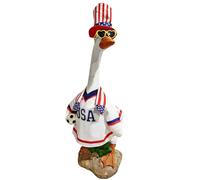 Genérico Porch Goose Clothes - 2026 Goose Shaped Costume Set | Sports Fan Jersey Set with Football Scarf Accessories | Lawn Gooses Outfit for Outdoor Garden Patio Decoration. Polyester,80-95g.