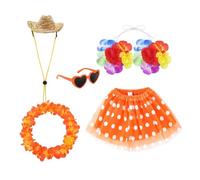 Genérico Porch Goose Summer Outfit Hawaiian | Lawn Goose Dress Up Clothes | Tropical Costume | Colorful Hawaiian Style Decorative Clothing Washable Seasonal Yard Decor Accessory for Parties Gathering