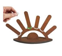 Generico Porta anillos de madera para joyas | Soporte para exhibición de joyas - Estuche para anillos, collares de compromiso, regalo ocasiones especiales
