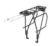 Genérico Porta-Bajas Trasero Bicicleta,Pannier Telescópico De Alta Capacidad De Carga,Portador Trasero De Equipaje | Para Equipaje Carretera Ciudad Transporte Noche Ciclismo Al Aire Libre Hombres