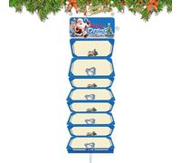 Generico Porta dinero navideño para dinero, Navidad de 10 compartimentos - Borlas porta tarjetas de dinero navideñas, para niñas mujeres hombres mamá papá familia de cumpleaños reunión