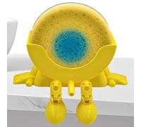 Genérico Porta Esponja Colgante Sмiley - 15x8.5x6cm 3D Impreso | Organizador Cocina Fregadero con Patas y Agujeros Drenaje | Divertido Accesorio