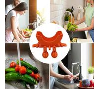 Genérico Porta Esponja Colgante Sмiley - 15x8.5x6cm 3D Impreso | Organizador Cocina Fregadero con Patas y Agujeros Drenaje | Divertido Accesorio