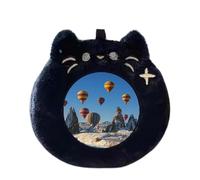 Genérico Porta Fototarjetas,Funda Protectora para Credenciales - Funda Colgante De Peluche Suave para Proteger Tarjetas De Visita, Placas E Insignias - Accesorios para Mujer