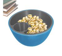 Genérico Porta Frutos Secos | Doble Función Cuenco Doble Capa Impreso en 3D | Organizador Alimentario Decorativo de Doble Capa Contenedor para Hogar Escritorio Cumpleaños