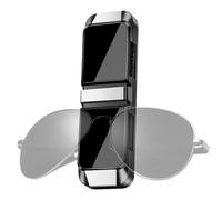 Generico Porta gafas de sol para coche - Organizador de gafas de sol con doble clip, organizador para y tarjetas - para camión, furgoneta SUV Berlina Mujeres Hombres Viaje Viaje