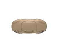 Generico Porta gafas de sol visera - Porta gafas para parasol de coche, organizador portátil protector para deportes, viajes al aire libre, Crema de color crema, riferimento alla descrizione