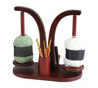 Generico Porta ovillos | Soporte magnético Giratorio con 2 Pinchos - Soporte Giratorio de Madera dispensador para cumpleaños, Navidad, Día de la Madre