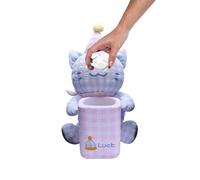 Genérico Porta Pañuelos de Coche - Organizador Multifunción Con Diseño Gatito Lindo De Doble Función - Papelera De Vehículo | Para Interior Del Automóvil Hogar Escritorio Viaje Acampada Dormitorio