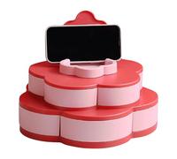 Genérico Porta Snack Girevole Antipolvere Doppio Strato Vassoio Portastuzzichini A Scomparti,Per Caramelle, Cioccolato, Biscotti, Dessert, Appartamento, Ristorante, Ufficio, Campeggio,