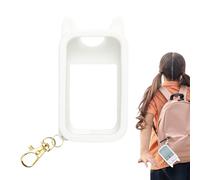 Generico Porta Spray Para Manos,Decoración Mochila Silicona Orejas - Funda Protectora Con Llavero | Para Mujeres Al Aire Libre Viaje Coche Playa Parque Trabajo Escuela Centro Comercial
