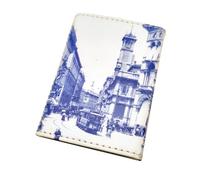 Generico Porta tarjetas de visita de metal revestido de piel sintética -Impresión histórica Milán Primi '900 edición Archivo fotográfico Alinari