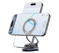 Genérico Porta Teléfono Magnético para Coche - Base con Succión Adhesiva Compacta Ajustable - Soporte con De Sujeción Fuerte | para Salpicadero Espejo Interior Exterior Vehículo