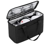 Genérico Portabebidas - Reutilizable de 3 Vasos con Divisores Ajustables - Transportador de Bebidas Portátil - para Viajar, Desplazamientos, Coche, Café, Oficina, Playa, Picnic, Exterior