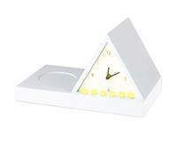 Generico Portable Alarm Clock Light, Ergonomic Tabletop Storage, Triangle Book Holder with Cup Storage, Desk Organizer with Modern Design, Bedroom Counter Accessory Multi-Functional Use, Reading Tool