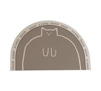 Genérico Portable Bath Mat, Bathroom Floor Rug, 15.75x23.62in Non-Slip Absorbent Doormat, Semi-Circular Design, Soft Quick-Dry for Entryway Bedroom Living Room Tub Area