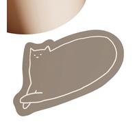 Genérico Portable Bath Mat, Bathroom Floor Rug, 15.75x23.62in Non-Slip Absorbent Doormat, Semi-Circular Design, Soft Quick-Dry for Entryway Bedroom Living Room Tub Area