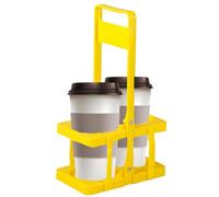 Generico Portable Beer Rack, Handheld Foldable Beer Basket, 7.09x4.25x12.52in Wine Carrier Holder, 2 Bottle Black/Red/Green/Yellow/Dark Purple Whiskey Carrier, Liquor Bearer for Camping