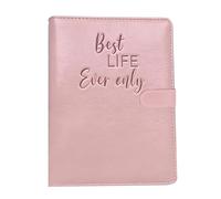 Genérico Portable Binder Notebook, Compact A6 Planning Book, Portable Organizer Binder with Refillable Pages, PU Leather Cover with Secure Closure, Stationery Accessory with Compact Design