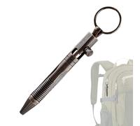 Genérico Portable Brass Pen | Me-tal Stainless Steel Point Pens | Mini Retractable Ballp-oint | Fine 0.7 Mm | Tiny Ink Black And Gold For Pocket Notebook Office | Metal Po-cket Pen