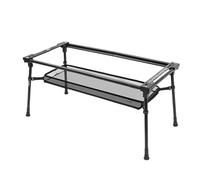 Genérico Portable Camping Table, Detachable Folding Desk, Adjustable Hollow Design with Non Slip Feature, Compact Outdoor Furniture Modern Style, Camping Table, Travel Gear for Garden & Road Trip