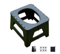 Genérico Portable Camping Toilet - Foldable Toilet Set | Foldable Potties with Lid Liner | Outdoor Travel Toilets for Adults Elderly Camping Hiking RV Road Trips Boat