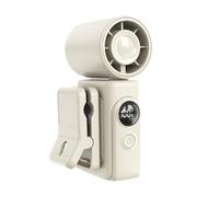 Genérico Portable Car Fan, Adjustable Cooling Ventilator Device, 5 Inches Clip Fan with Rechargeable Display, Blade Air Circulator, Travel Fans with Modern Style Cooling Device for Car and Camping