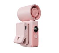 Genérico Portable Car Fan, Adjustable Cooling Ventilator Device, 5 Inches Clip Fan with Rechargeable Display, Blade Air Circulator, Travel Fans with Modern Style Cooling Device for Car and Camping