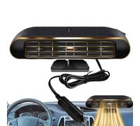 Genérico Portable Car Heater - 12V/24V Electric Heating Fan, Rechargeable Mini Heater for Truck SUV Auto Sedan | Quick Warm Air windscreen, Dashboard, Cabin | Indoor, Road Trip, Camping, Winter