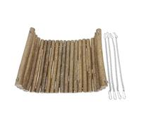 Genérico Portable Chinchilla Hammock, Wooden Swing Toy, 13.78x7.87x0.39 Inches Compact Rest with Sturdy Build, Pet Accessory Wood, Modern Chewing with Style, Small Cage Seat for Hamster and Gerbil