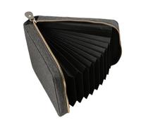 Genérico Portable Circular Knitting Needle Bag, Multi-Layer Organizer Pouch, Knitting Needle Case with Zipper Closure, Crochet Hook Holder, Yarn Tool Bag with Compact Style, Thin Travel Accessory