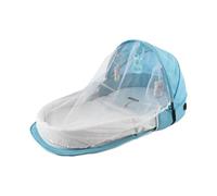 Genérico Portable Crib Foldable Removable Sleep Lounger with Net and Awning