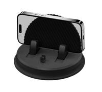 Genérico Portable Dash Phone Stand - 360-Degree Rotating Holder, Anti-Slip Suction Mount, Cable Management for Smartphones, Hands-Free Driving, Car Office Travel, Safe Easy Use