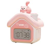 Genérico Portable Desk Clock - Compact Table Clock, 12.7x9.5x16.4cm Digital Clocks for Nighttime Visibility, Electronic Clocks Device, Home Room Timepiece, Bedroom Alarm for Tabletop Display