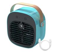 Genérico Portable Desk Fan, Mini USB Rechargeable Quiet 3-Speed Cooling
