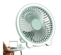 Genérico Portable Desktop Fan - 20cm Silent Personal Fan, Rechargeable Cooling Device with Night Light, Three Speed Modes | Desk for Bedroom Outdoor Travel Vacation Beach Camping Wall Mount Use