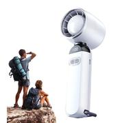 Genérico Portable Fan, 100-Speed Rechargeable Bladeless Desk Blower, Quiet Cooling Gadget For Hot Weather, Ideal For Outdoor Camping, Beach, Gym, Dorm, Bedroom, Home Desk, Compact Size
