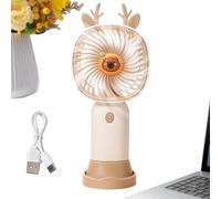 Genérico Portable Fan 3-Speed Cartoon Appliance Electric Mini Handheld Fan