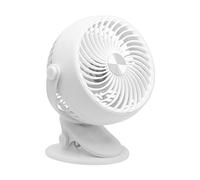 Genérico Portable Fan, Adjustable Battery Operated Cooling Fan, Quiet Air Circulator for Strollers, Desks, Bedrooms, and Outdoor Activities, 7.68x6.69 inches