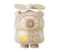 Genérico Portable Fan for Travel,Capybara Blowing Device | USB Rechargeable Handheld Student Fan for Tent Outdoor Camping Beach Desk Garden School Gym
