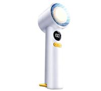 Genérico Portable Fan Handheld Low Noise USB Rechargeable 100 Speeds