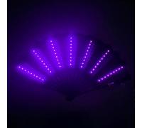 Genérico Portable Fan - LED Handheld Fan With Light | Battery Powered Folding Mini Cooling Fans | Low Voltage Quiet Travel Fans For Outdoor Photography, Festivals, Summer Heat, Travel