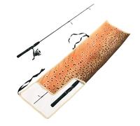 Genérico Portable Fishing Pole Bag, 4 Compartments Rod Cover, Rod Storage with Non-Slip Base, Oxford Fabric with Zipper Closure, Outdoor Gear Easy Carry Handle, Boat Shore Travel Lake River