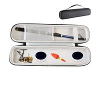 Generico Portable Fishing Rod Rod Hard Case, Portable Fish Rod Holder, Ergonomic Waterproof Carrier with Durable Protection and Easy Carry Handle, Perfect for Camping Adventures Outdoor Trips Men Dad