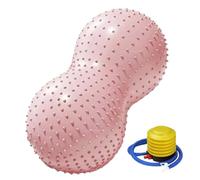 Genérico Portable Fitness Ball, Groundnut Shape Equipment Massager, 20 Inches Gym Ball with Air Pump, Anti-Burst PVC Exercise Balls with Non-Slip, Home Office Kids Women Pregnancy Physical