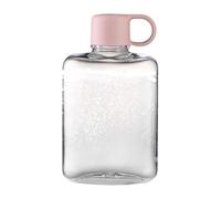 Genérico Portable Flat Water Bottle - Purse Sized, Slim Tool Three Hundred Sixty Milliliter Tritan Travel Container | Camping Hiking Fitness for Outdoor Backpacking Commuting