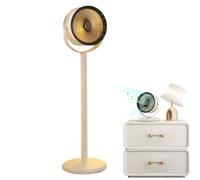 Genérico Portable Floor Fan 5-Speed Adjustable Quiet Foldable Anti-Tip