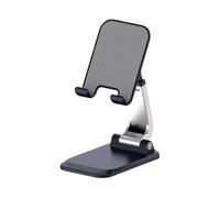Genérico Portable Foldable Phone Stand, Adjustable Desktop Cellphone Mount, 4.37x2.76x1.57 Inches Tablet Holder Cradle, Compact Smartphone Stand for Desk Dressing Table, Work and Home Use