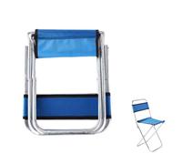 Genérico Portable Folding Stool, Camping Foldable Seat, Lightweight Sturdy Design, Non-Slip Construction, Ideal for Hiking, BBQ, Fishing, Beach, and Travel, 22.83x9.84x9.84 Inches