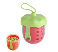 Genérico Portable Fruit | Container 600ml Leak-proof Box with Lid And Fork